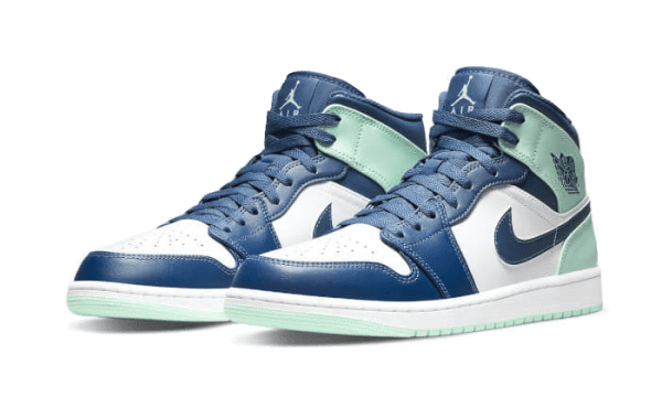 Air Jordan 1 Mid Mystic Navy Mint Foam – Image 2