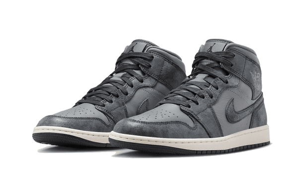 Air Jordan 1 Mid Distressed Smoke Grey - Imagen 2