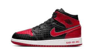 Air Jordan 1 Mid Bred Text