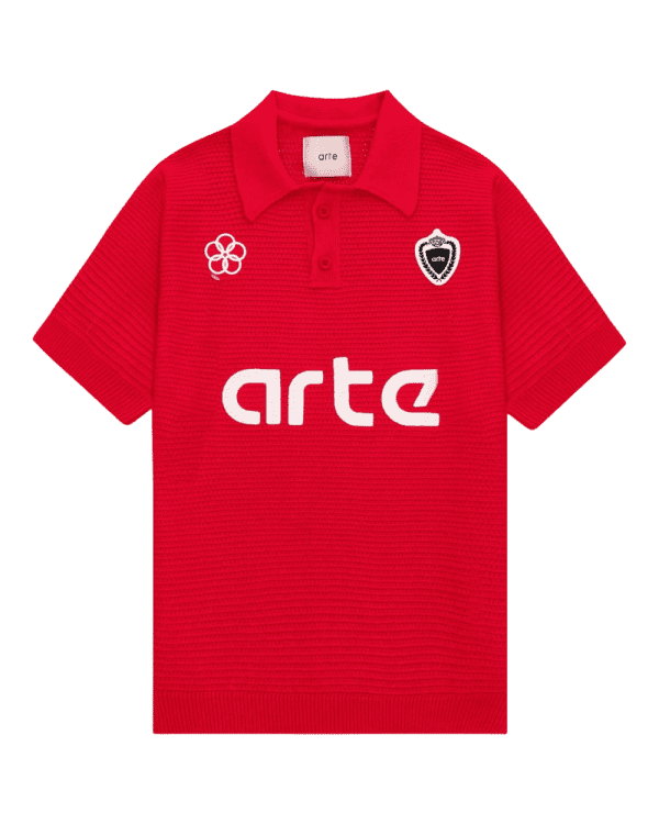Simon Knit Shirt Red – Bild 2