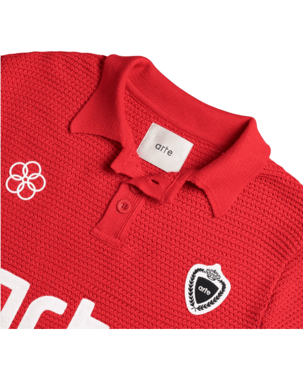 Simon Knit Shirt Red – Bild 3