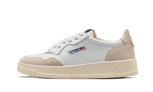 Medalist Leather Suede Low White Beige