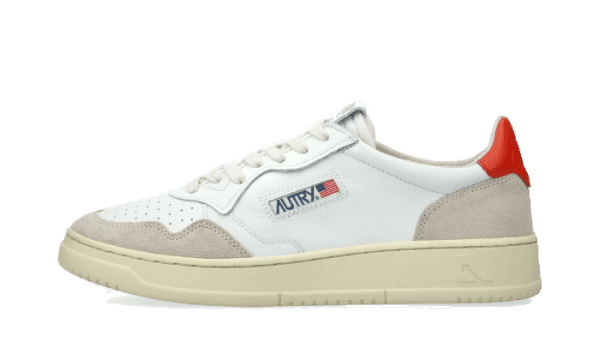 Medalist Leather Suede Low White Orange