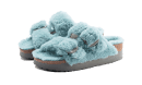 Arizona Big Buckle Shearling Teddy Faded Aqua