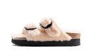 Arizona Big Buckle Shearling Teddy Eggshell