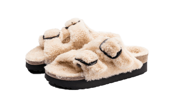 Arizona Big Buckle Shearling Teddy Eggshell – Bild 2