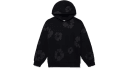 Cotton Wreath Hoodie Black Monochrome