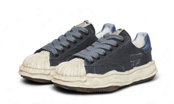 Blakey OG Sole Over-Dyed Canvas Low Navy - Image 2