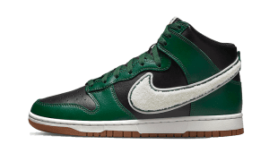 Dunk High Chenille Swoosh Negro Verde