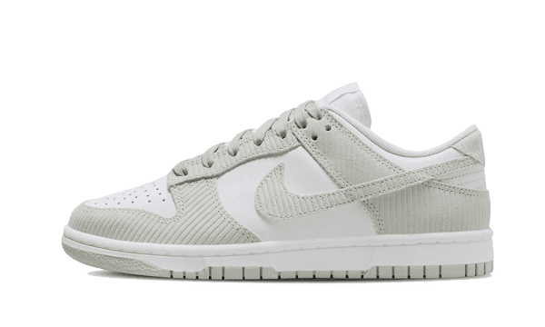 Dunk Low in velluto a coste grigio