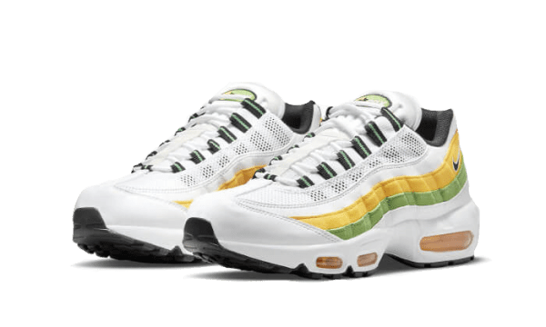 Air Max 95 Essential White Green Apple Tour Yellow - Image 2