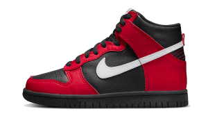 Dunk High Negro Rojo