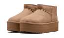 Klassischer Ultra Mini Plateaustiefel Sand