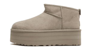 Klassischer Ultra Mini Plateaustiefel Ziege