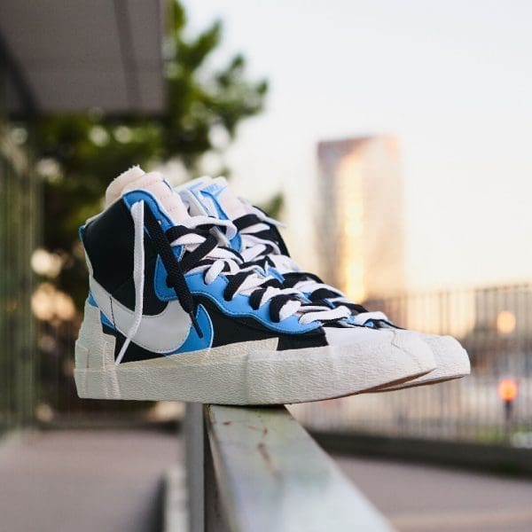 Blazer Mid Sacai White Black Legend Blue - Image 5