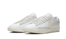Blazer basso in pelle tinta platino