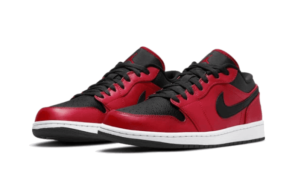 Air Jordan 1 Low Reverse Bred Pebbled Swoosh - Image 2