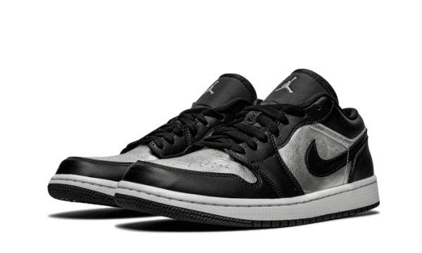 Air Jordan 1 Low SE Black Metallic Silver - Image 2