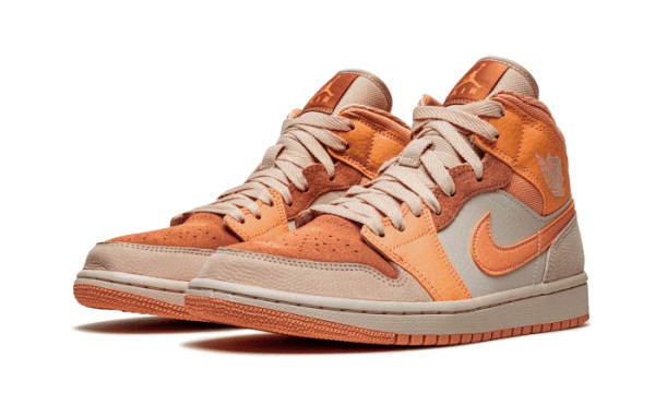 Air Jordan 1 Mid Apricot Orange - Image 2