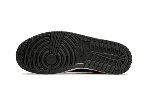 Air Jordan 1 Mid Black Chile Red White - Image 4