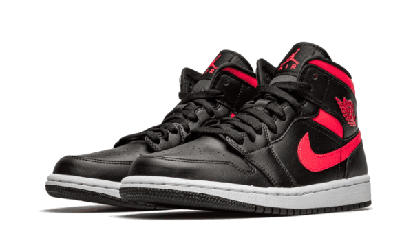Air Jordan 1 Mid Black Siren Red - Image 2