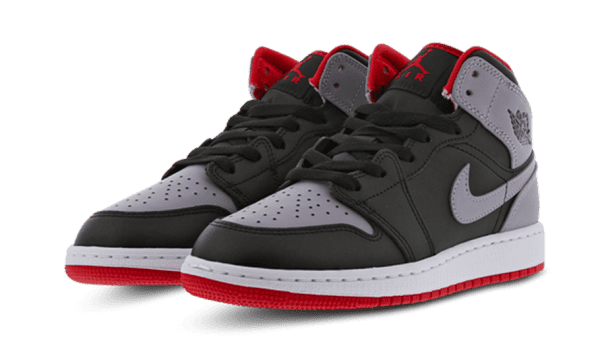 Air Jordan 1 Mid Cement Grey Red - immagine 2