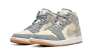Air Jordan 1 Mid Coconut Milk Particle Grey