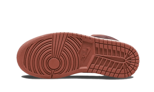 Air Jordan 1 Mid Dusty Peach Night Maroon - Image 3