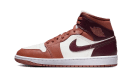 Air Jordan 1 Mid Dusty Peach Night Maroon