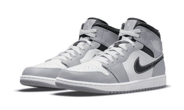 Air Jordan 1 Mid Light Smoke Grey Anthracite - immagine 2