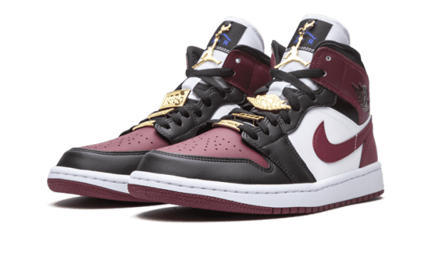 Air Jordan 1 Mid SE Black Dark Beetroot - Image 2