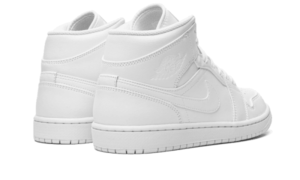 Air Jordan 1 Mid Triple White (2022) - Image 3
