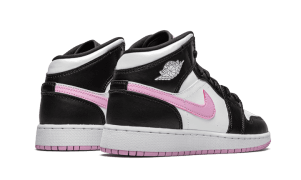 Air Jordan 1 Mid White Black Light Arctic Pink - Image 3