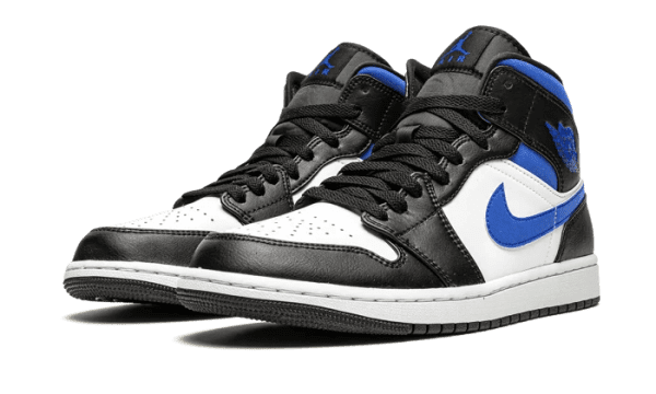 Air Jordan 1 Mid White Black Royal - Image 2