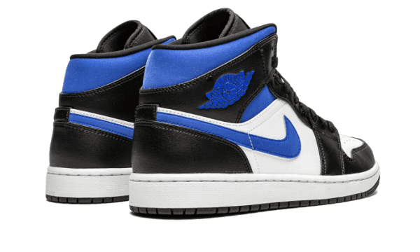 Air Jordan 1 Mid White Black Royal - Image 3