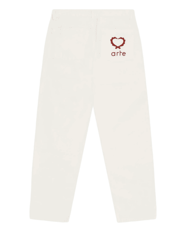 Poage Back Heart Pants White – Bild 4