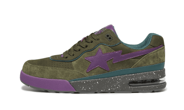 Bape Road Sta Dark Green Suede