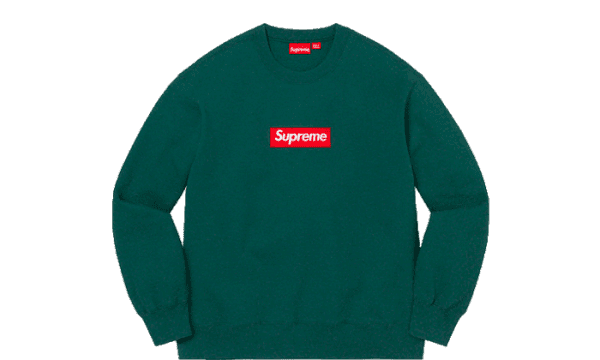 Box Logo Cuello redondo Pino oscuro