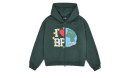 My Planet Zip Up Hoodie Green
