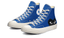 Chuck Taylor All-Star 70s Hi Comme des Garçons PLAY Blu Quarzo