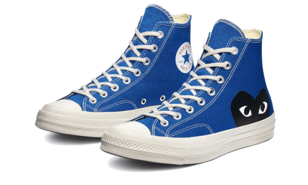 Chuck Taylor All-Star 70s Hi Comme des Garçons PLAY Blue Quartz - immagine 2