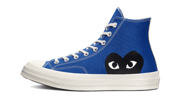Chuck Taylor All-Star 70s Hi Comme des Garçons PLAY Blu Quarzo