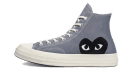 Chuck Taylor All-Star 70s Hi Comme des Garçons PLAY Grigio acciaio