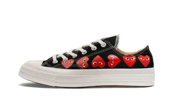 Chuck Taylor All Star 70 Ox Comme des Garcons PLAY Multi-Heart Nero
