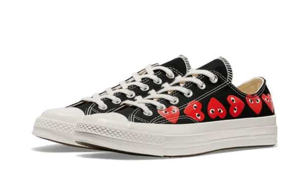Chuck Taylor All Star 70 Ox Comme des Garcons PLAY Multi-Heart Black - immagine 2