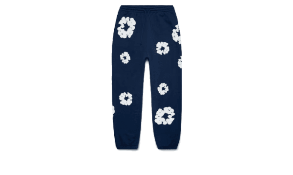 The Cotton Wreath Sweatpants Navy (Pantalon de survêtement en coton)