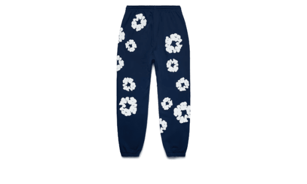 The Cotton Wreath Sweatpants Navy – Image 2