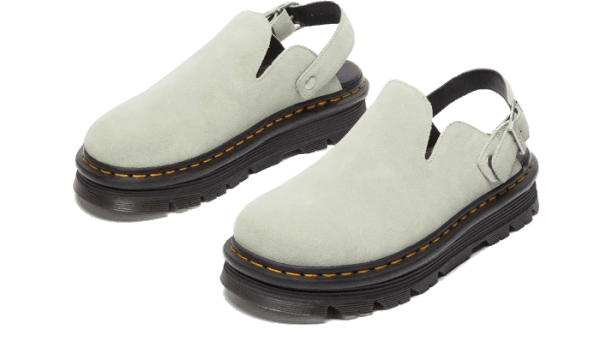 Mules ZebZag Green Suede - Imagen 2