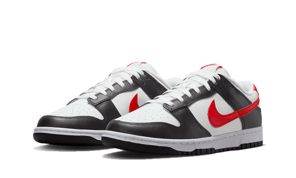 Dunk Low Black White Red - Image 2