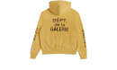 Felpa con cappuccio con logo giallo